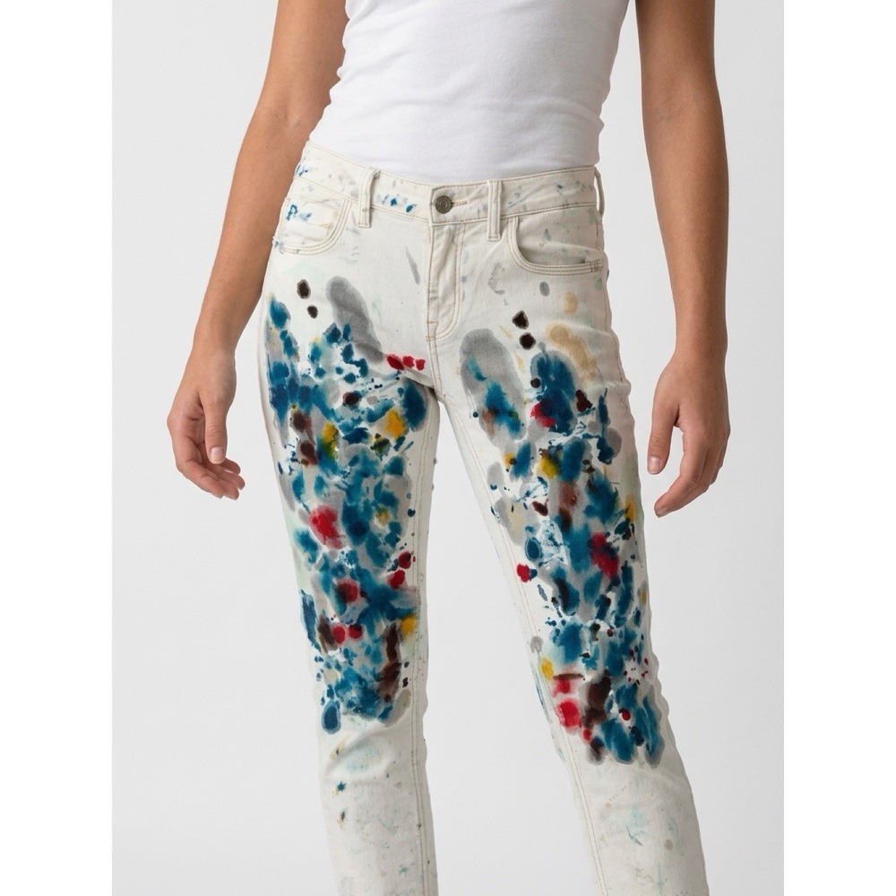 Free People Splattered Skinny Jeans Size  4(7-b64)